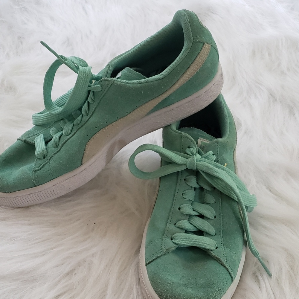 Green Puma Sneakers